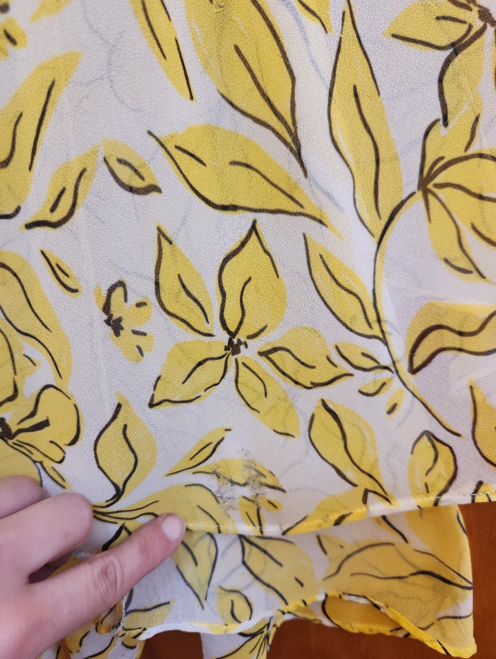 Badgley Mischka Women's Yellow Mixed Print Dress, Size 6, $795 - Picture 13 of 14